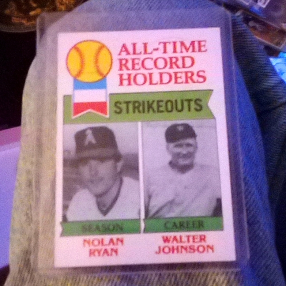1979_ALL_TIME RECORD HOLDERS - NOLAN RYAN & WALTER JOHNSON